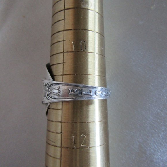 Unisex Hand Made Spoon Ring Size 11-Sterling Silver * - Picture 4 of 4